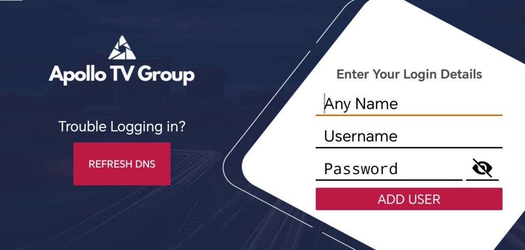 apollo tv app login